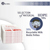 50X Plastic Shopping Bags - Reusable Recyclable Singlet Eco Grocery Carry Bag large - Side View