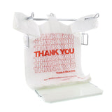 50X Plastic Shopping Bags - Reusable Recyclable Singlet Eco Grocery Carry Bag Medium - 45-Degree Angle