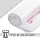 50X Plastic Shopping Bags - Reusable Recyclable Singlet Eco Grocery Carry Bag Super Large - Top-Down View