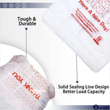 50X Plastic Shopping Bags - Reusable Recyclable Singlet Eco Grocery Carry Bag Super Large