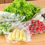 100X Vacuum Sealer Bags Precut Food Storage Saver Heat Seal Cryovac BPA-Free 15x25cm - Low Angle