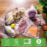 4 Roll VACUUM FOOD SEALER BAGS SAVER SEAL ROLLS STORAGE COMMERCIAL HEAT GRADE 20CMX6M - Rear View