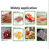 4 Roll VACUUM FOOD SEALER BAGS SAVER SEAL ROLLS STORAGE COMMERCIAL HEAT GRADE 25CMX6M - Side View