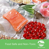 4 Roll VACUUM FOOD SEALER BAGS SAVER SEAL ROLLS STORAGE COMMERCIAL HEAT GRADE 25CMX6M - Close-Up Angle