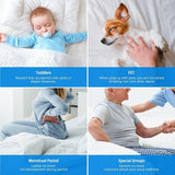 Fully Fitted Waterproof Cotton / Non Woven Mattress Protector Cover Double - Side View