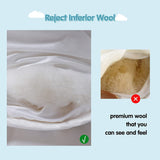 500 GSM Australian Merino Wool Quilt Duvet Doona Summer Winter Double 180cm x 210cm - Close-Up Angle