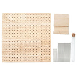 Crochet Blocking Board with 25 Pins - Close-Up Angle