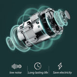 Mini Washing Machine Bucket Folding Portable Laundry Machine Clothes Washing purple - Rear View