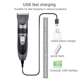 Pet Clippers Dog Grooming Clippers Cordless Electric Hair Trimmer Shaver Kit Hot - Top-Down View