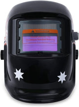 Flag Solar Welding Helmet Auto Darkening Welder Soldering Lens ARC TIG MIG MAG Mask - Low Angle