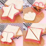 16 PCS Sandwich Cutter Kids DIY Toast Mold Bread Food Moulds Xmas Gift - Rear View