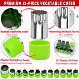 45 PCS Sandwich Cutter Kids DIY Toast Mold Bread Food Moulds Xmas Gift - Top-Down View