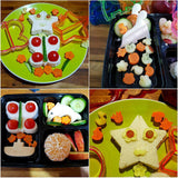 45 PCS Sandwich Cutter Kids DIY Toast Mold Bread Food Moulds Xmas Gift - Low Angle