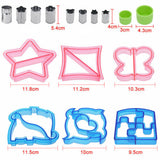 45 PCS Sandwich Cutter Kids DIY Toast Mold Bread Food Moulds Xmas Gift - Extra Image