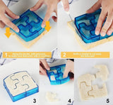 45 PCS Sandwich Cutter Kids DIY Toast Mold Bread Food Moulds Xmas Gift - Extra Image