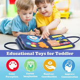 Blue Toddler Busy Board Intelligence Learning Toys Sensory Montessori Board Kids Toy - Extra Image