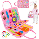 Toddler Busy Board Intelligence Learning Toys Sensory Montessori Board Kids Toy - Front View