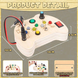 Toddler Busy Board Intelligence Learning Toys Sensory Montessori Board Kids Toy - Front View