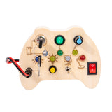Toddler Busy Board Intelligence Learning Toys Sensory Montessori Board Kids Toy - Side View