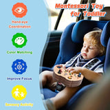 Toddler Busy Board Intelligence Learning Toys Sensory Montessori Board Kids Toy - Top-Down View