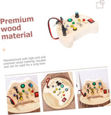 Toddler Busy Board Intelligence Learning Toys Sensory Montessori Board Kids Toy - Low Angle