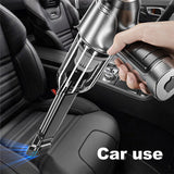 95000PA Wireless Car Vacuum Cleaner Handheld Vaccum Dust Blow Mini Power Suction - Side View
