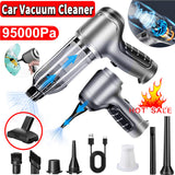 95000PA Wireless Car Vacuum Cleaner Handheld Vaccum Dust Blow Mini Power Suction