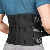 Lumbar Lower Back Support Brace Pain Relief Posture Orthosis Waist Belt Therapy - Rear View