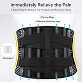 Lumbar Lower Back Support Brace Pain Relief Posture Orthosis Waist Belt Therapy - Close-Up Angle