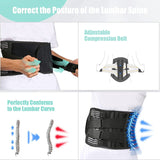 Lumbar Lower Back Support Brace Pain Relief Posture Orthosis Waist Belt Therapy - Low Angle