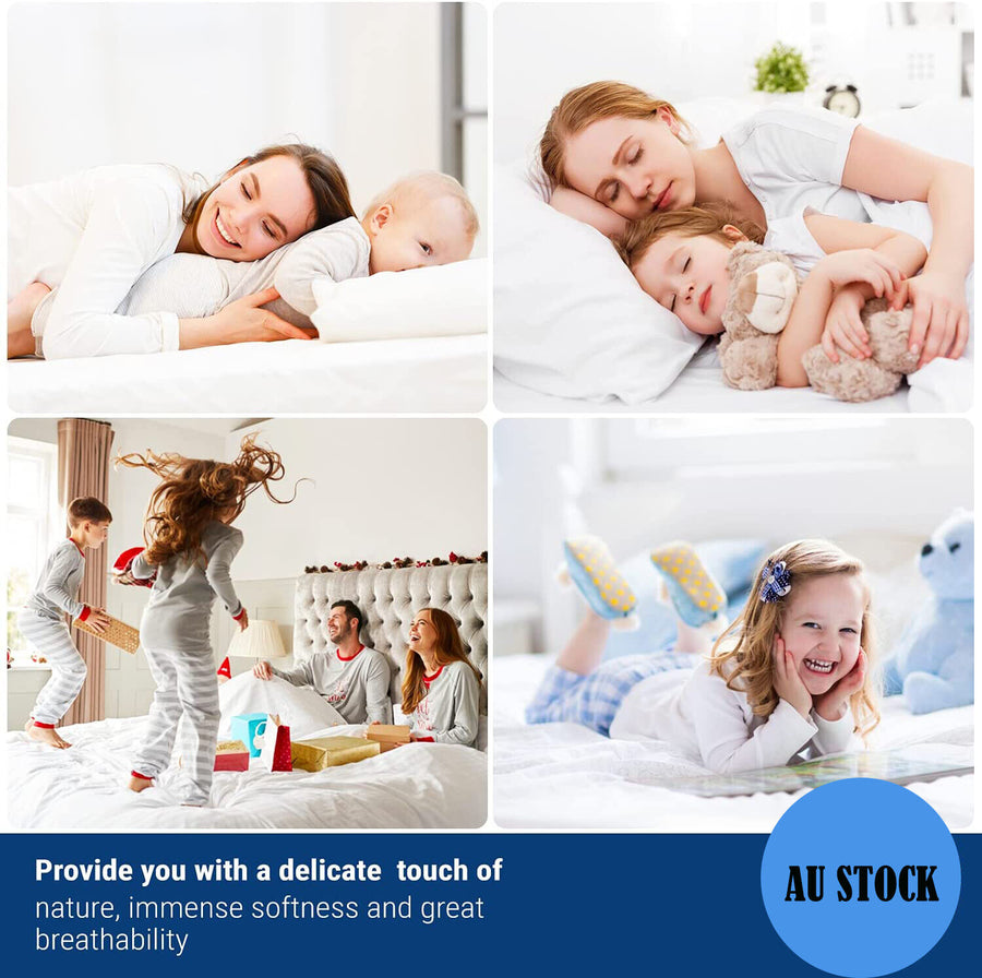 100% Terry Cotton Fitted Mattress Protector Waterproof Queen