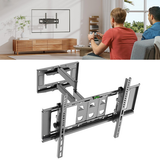 Full Motion Wall Mount TV Bracket Swivel & Tilt LED17 32 40 43 50 55 60 65 70 75 Double arm - Side View
