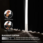 2X Blockout Curtains 100% Blackout Window Curtain Draperies Pair Eyelet 3 Layers 132CM(W) x 160CM(D)