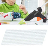 Glue Sticks Hot Clear Melt Glue Adhesive Sticks 100 pcs Stickes For Glue Gun 11mmx300mm - Close-Up Angle