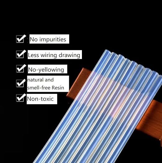 Glue Sticks Hot Clear Melt Glue Adhesive Sticks 100 pcs Stickes For Glue Gun 11mmx300mm