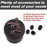 56Pc Tyre Puncture Repair Kit Tube Recovery Plugs Heavy Duty Car 4WD With Case - Side View