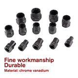 13-Piece Impact Bolt & Nut Remover Set Nut Extractor Socket Bolt Remover Tool - Top-Down View