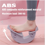 GREY Calf Massage Plantar Foot Rocker Stretch Board Ankle Pedal Stretcher Calf Pain - Top-Down View