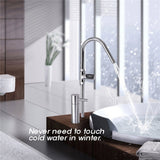 LED Digital Tap Water Temperature Monitor Shower Faucet Kids Safe Thermometer AU - Front View