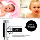 LED Digital Tap Water Temperature Monitor Shower Faucet Kids Safe Thermometer AU - Side View
