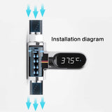 LED Digital Tap Water Temperature Monitor Shower Faucet Kids Safe Thermometer AU - 45-Degree Angle