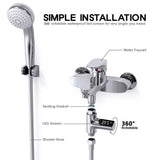 LED Digital Tap Water Temperature Monitor Shower Faucet Kids Safe Thermometer AU - Low Angle