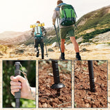 Multifunctional Hiking Trekking Poles Lightweight Collapsible Walking Stick AU - Side View