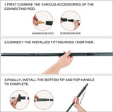 Multifunctional Hiking Trekking Poles Lightweight Collapsible Walking Stick AU - 45-Degree Angle