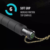 Multifunctional Hiking Trekking Poles Lightweight Collapsible Walking Stick AU - Close-Up Angle