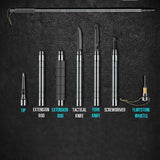 Multifunctional Hiking Trekking Poles Lightweight Collapsible Walking Stick AU - Extra Image