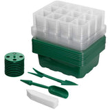 10 Set 12 Hole Plant Seed Grow Box Propagation Nursery Seedling Starter Tray - Side View