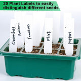 10 Set 12 Hole Plant Seed Grow Box Propagation Nursery Seedling Starter Tray - Rear View