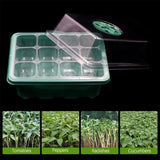 10 Set 12 Hole Plant Seed Grow Box Propagation Nursery Seedling Starter Tray - Close-Up Angle