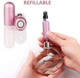 6ps Mini Perfume Atomizer Portable Travel Refillable Bottle Scent Pump Spray 5ml - Top-Down View